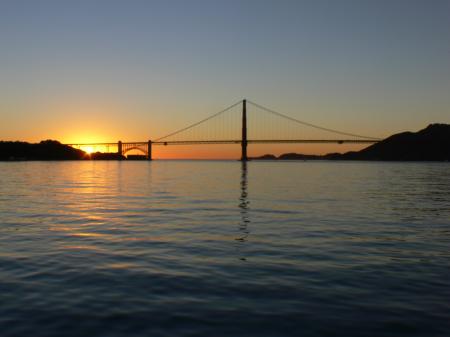 Golden Gate sunset.
