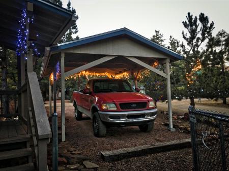 Got The Lights up on Red Dog's Shelter