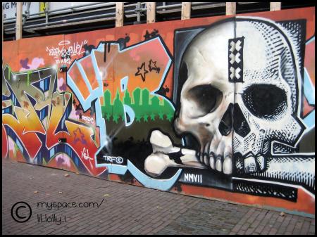 Graffiti skull