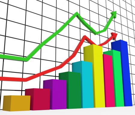 Graph Increasing Indicates Growth Statistics And Increase