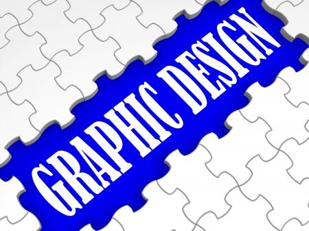 Graphic Design Puzzle Shows Digital Creativity