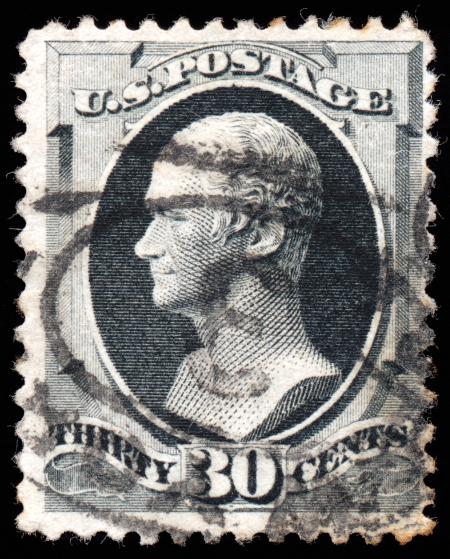 Gray Alexander Hamilton Stamp