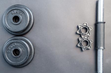 Gray And Black Barbell