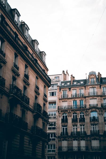 Gray and Black Concrete Buildings