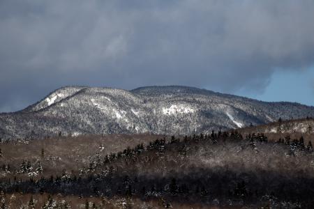 Gray and Brown Mountain