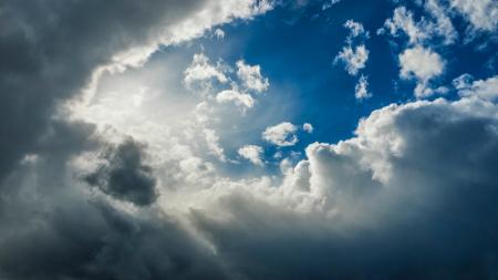 Gray Clouds With Blue Sky