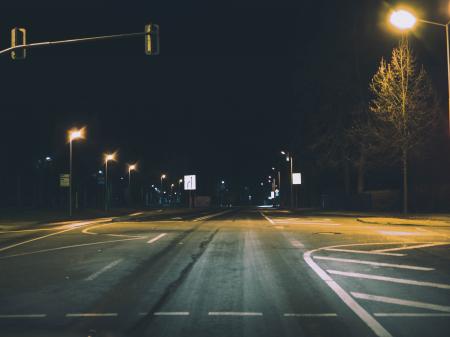 Gray Concrete Road