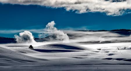 Gray Desert Under White and Blue Cloud Sunny Sky during Daytime