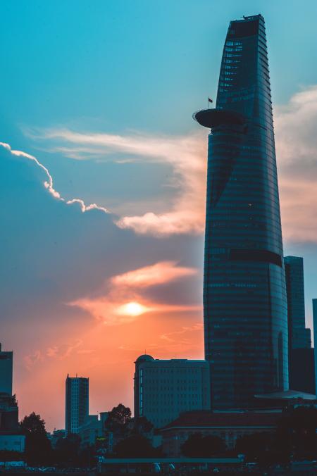 Gray High-rise Building Under Blue Sky