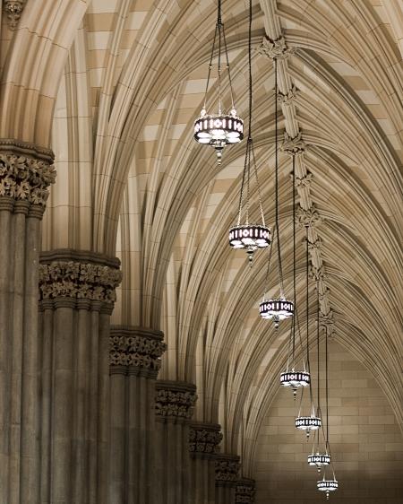 Gray Pendant Lights on Ceiling