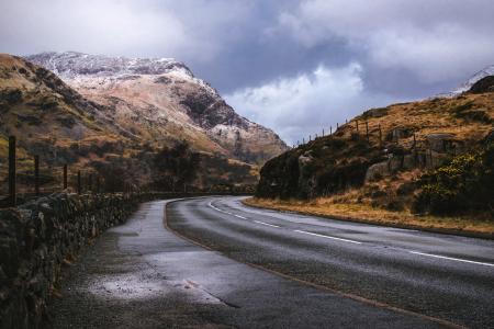 Gray Rail Road in the Mountain