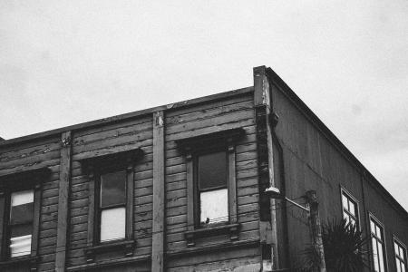 Grayscale Photo of Building