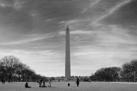 Grayscale Photo of Lincoln Monument