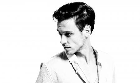 Grayscale Photo of Man Wearing Button Up Shirt