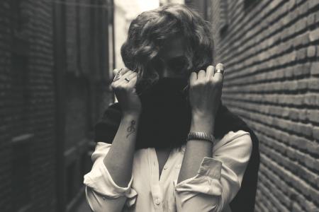 Grayscale Photo of Women