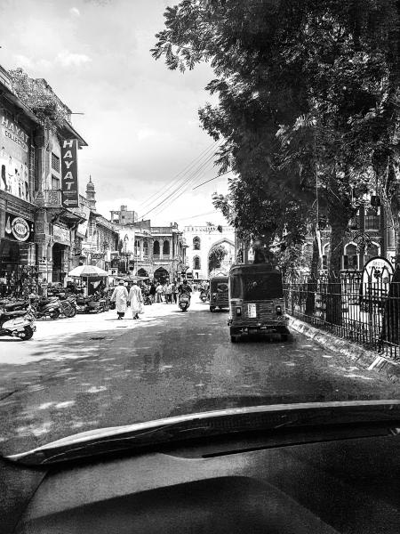 Grayscale Photography of People Walking Near Buildings