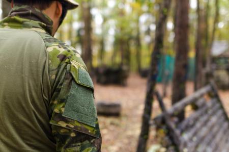 Green and Brown Camo Uniform