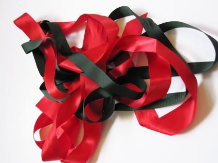 Green and Red Ribbon