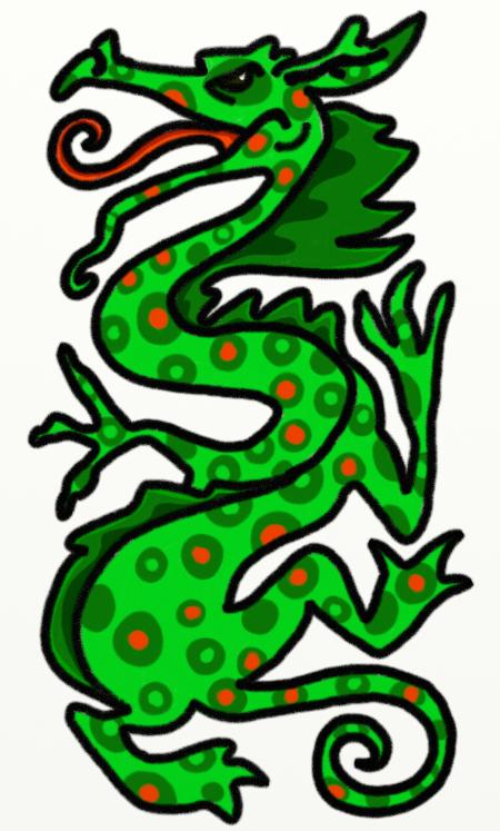 Green Dragon Clipart