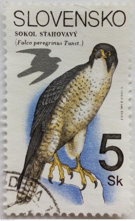 Green Falcon Stamp