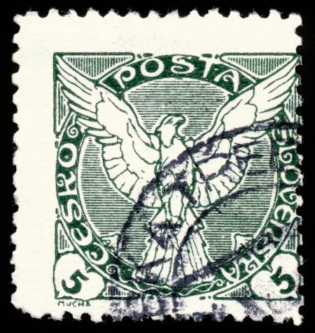 Green Falcon Stamp