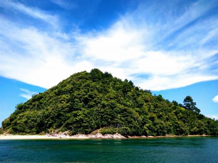 Green Mountain Under Blue Sky