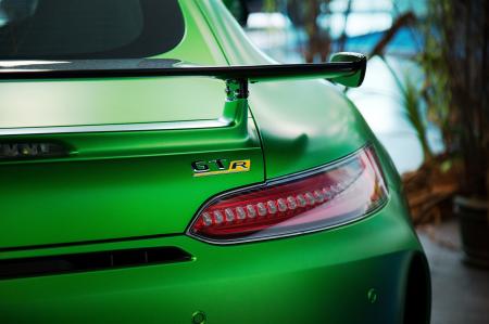 Green sports car