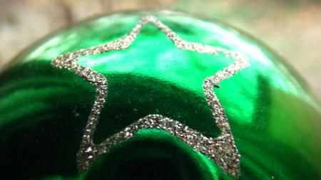 Green Star Christmas Ornament