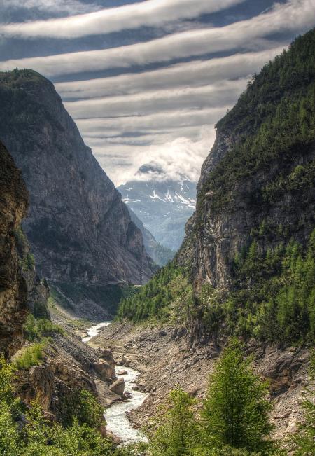 Green Trees Covered Mountains Landscape Photography