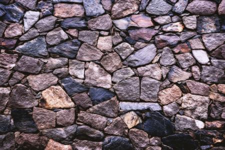 Grey and Brown Brick Wall