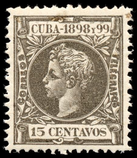 Grey King Alfonso XIII Stamp