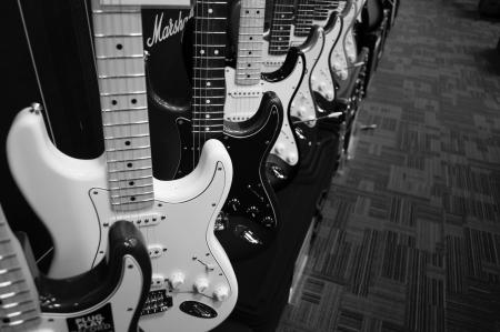 Grey Scale 8 Electric Guitars