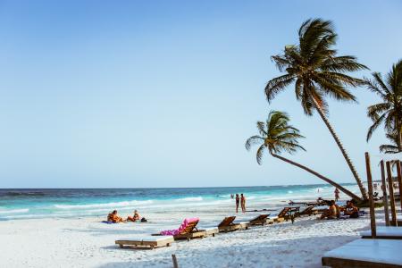 Group of People on Beach