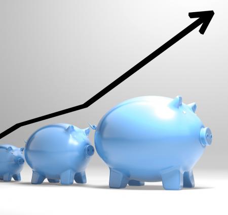 Growing Piggy Showing Increasing Investment