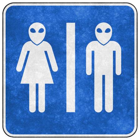 Grunge Sign - Alien Toilet