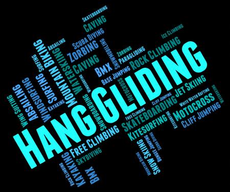 Hang Gliding Represents Hanggliders Glide And Glider