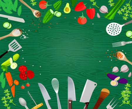 Healthy eating and cooking concept