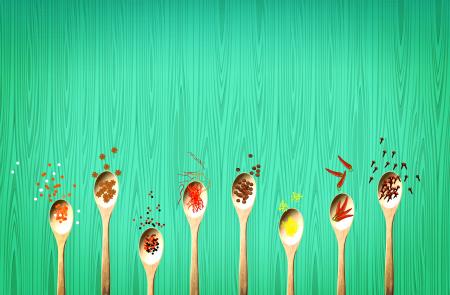 Healthy eating - Colorful spices