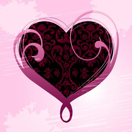 Heart Background Indicates Valentines Day And Affection