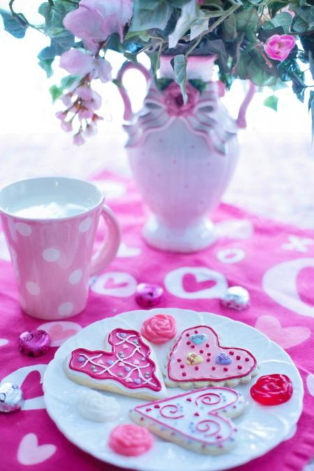 Heart Shaped Valentines Day Cookies