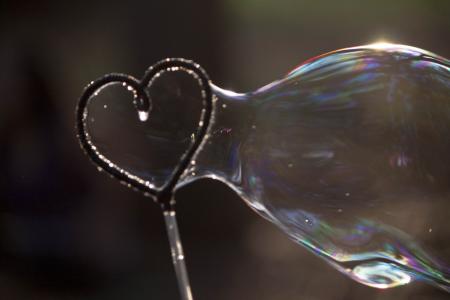 Heart Soap Bubbles