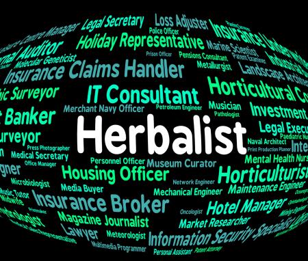 Herbalist Job Means Therapist Herbs And Medical