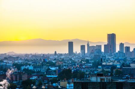 High Angle Photography of High-rise Building during Golden Hour