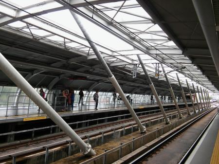 High Angle View of Elevated View of Railroad Station