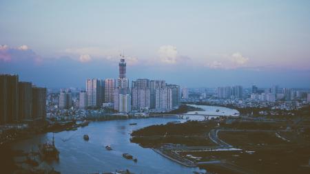 High Rise Building Near the Body of Water Photo