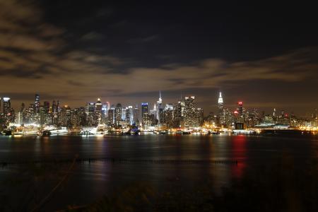 High Rise Buildings during Nighttime