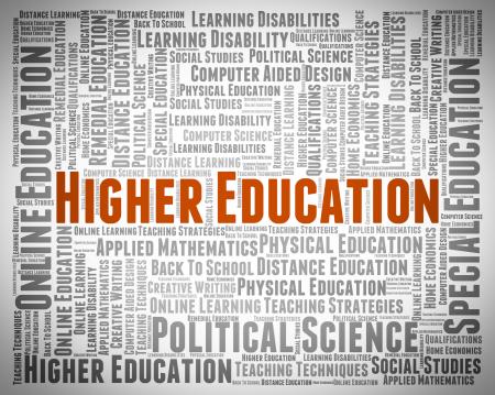 Higher Education Shows Educated Learning And Studying