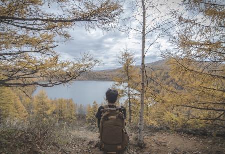 Hiker enjoying the View