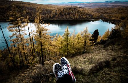 Hiker enjoying the View