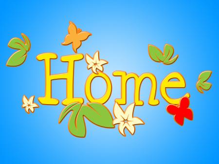 Home Flowers Indicates Household Florist And Residence